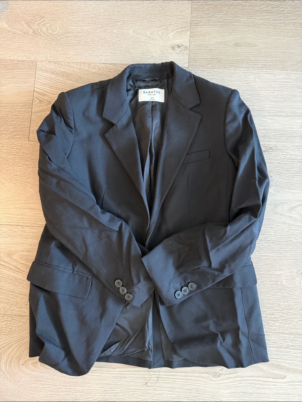 Babaton Black Single-Breasted Women's Blazer